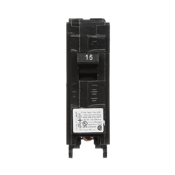 Siemens 15 Amp 1-Pole 22 kA Type QPH Circuit Breaker