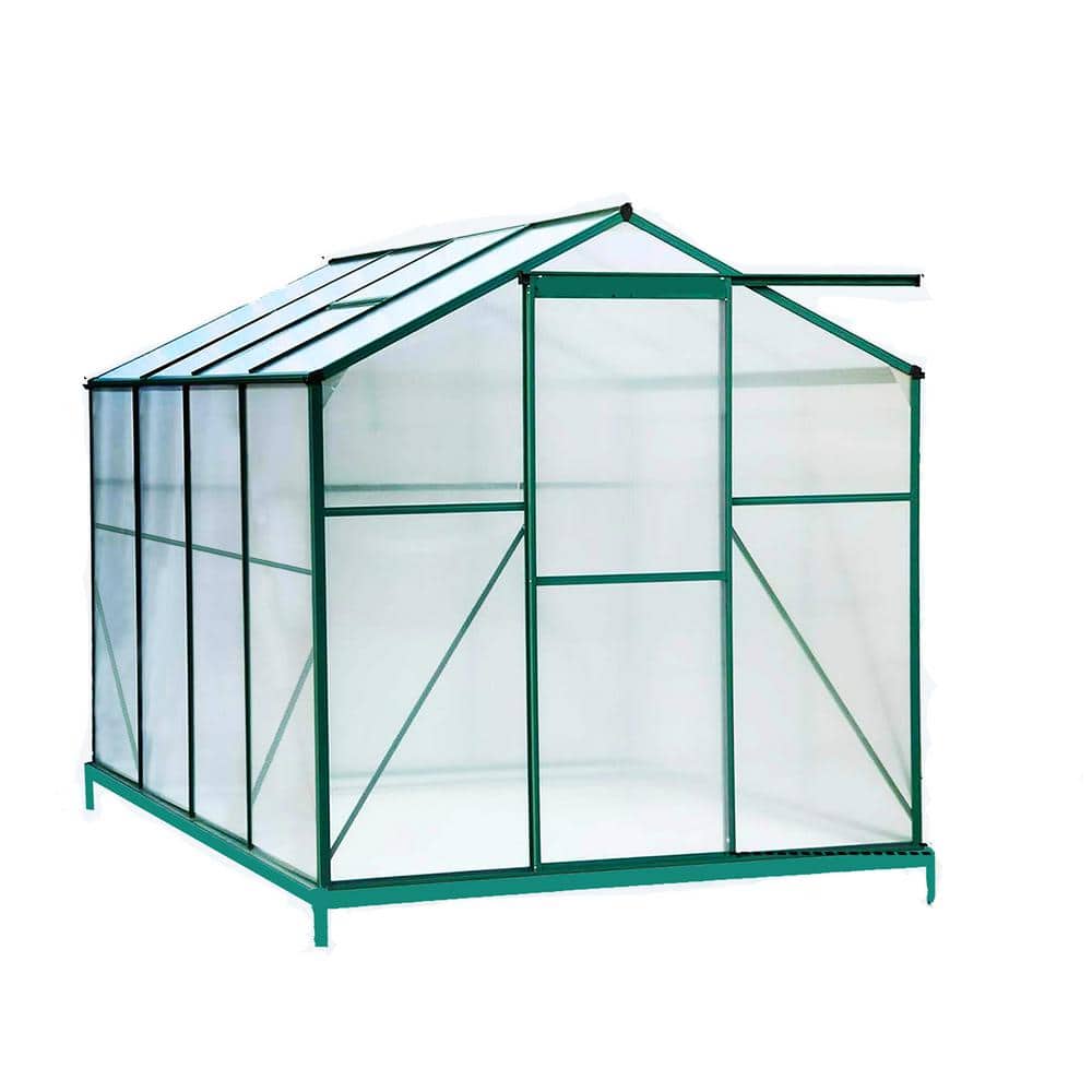 74 in. W x 100 in. D x 79 in. H Polycarbonate Greenhouse, Heavy-Duty Walk-i