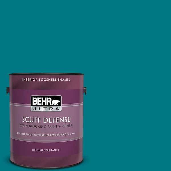 BEHR ULTRA 1 gal. #P470-7 The Real Teal Extra Durable Eggshell Enamel Interior Paint & Primer