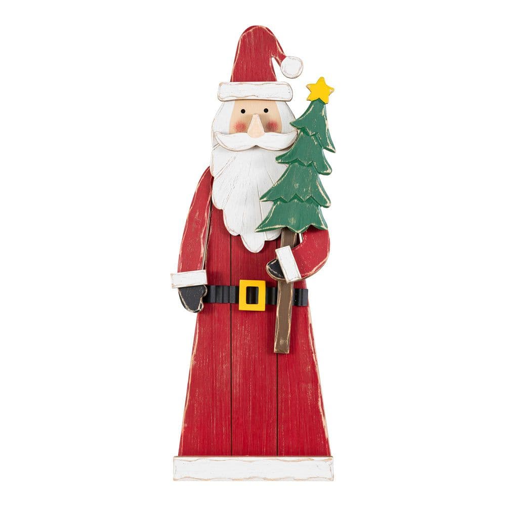 30 in. H Christmas Chunky Wood Santa Porch Decor price history on PriceWatchPro