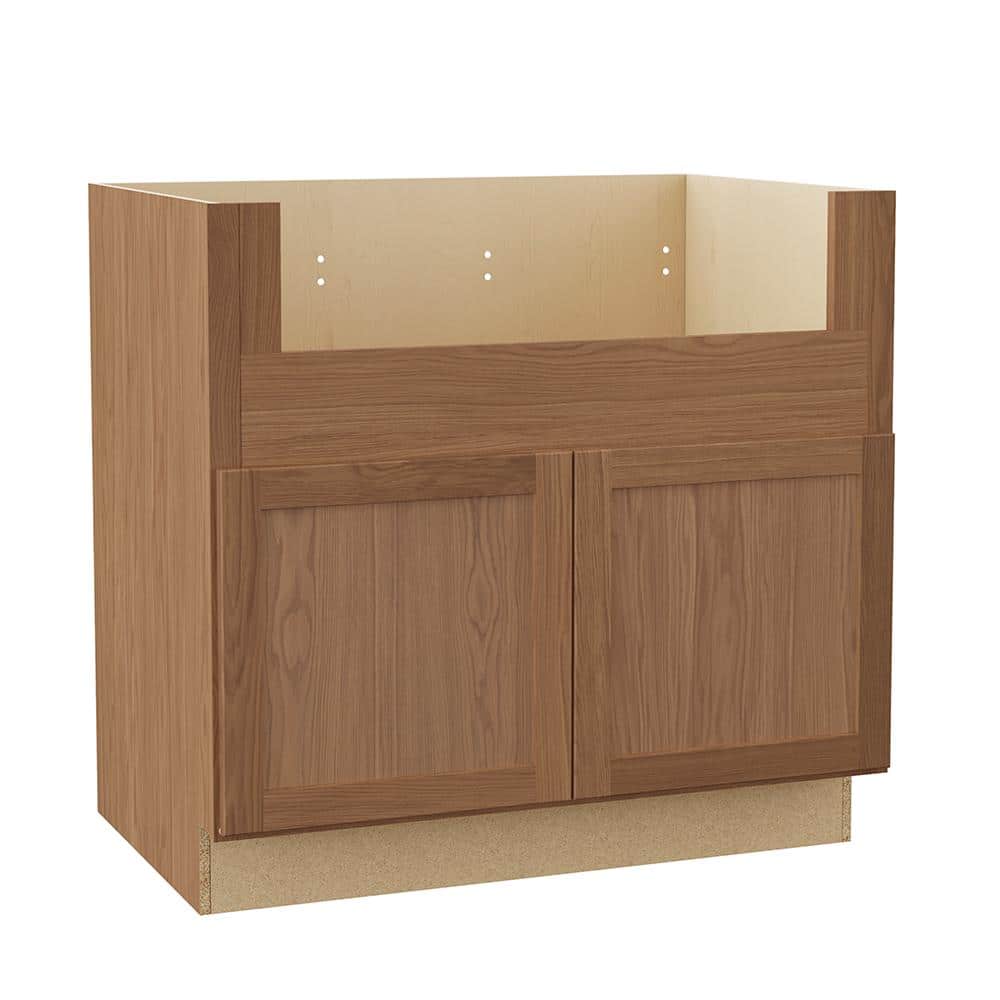 Sinclair 36 in. W x 24 in. D x 34.5 in. H Assembled Apron Farm Sink Base Cabinet in Shaker Saddle Oak price history on PriceWatchPro