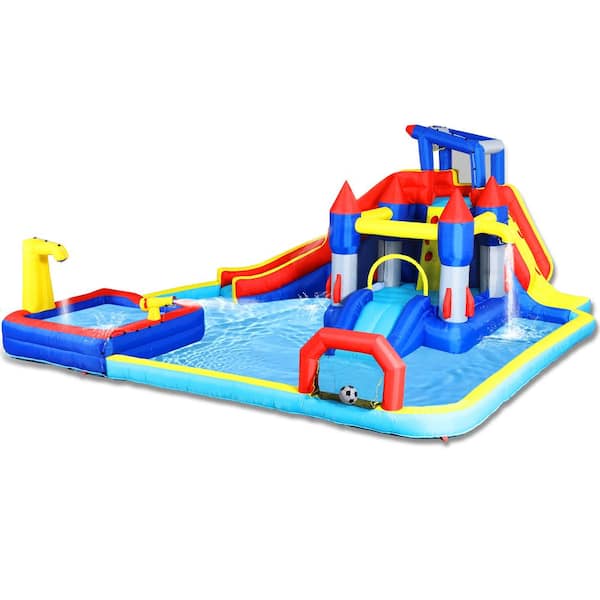 Multicolor 10 in1 Inflatable Slide Water Park Trampoline Bouncing House