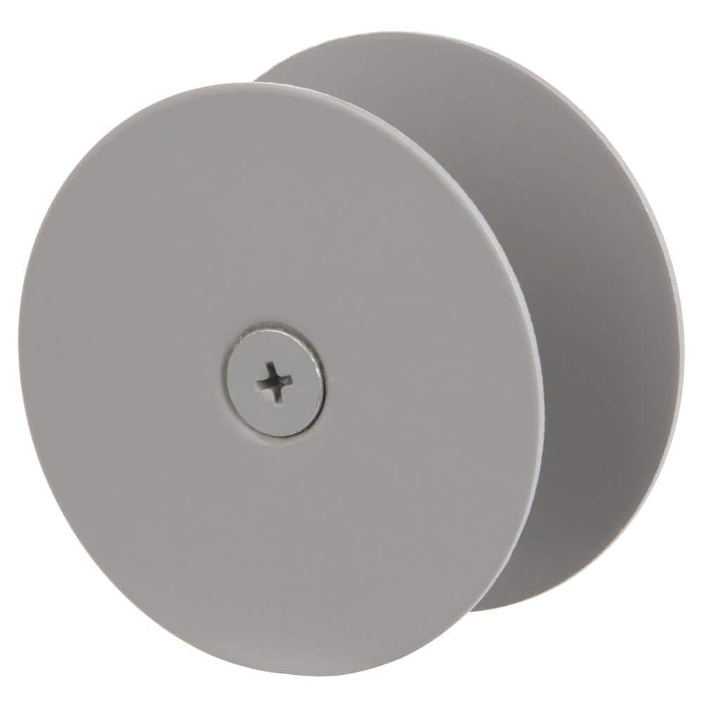Gray Steel Door Hole Filler Plate for Wood or Metal Doors