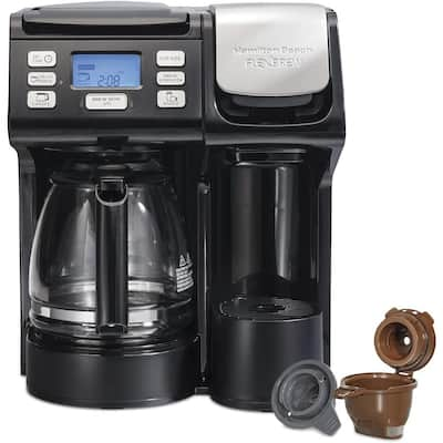 Chefman 12- Cup Programmable Coffee Maker Electric Brewer Digital Display  w/Auto-Brew Reusable Filter Stainless Steel RJ14-12-SQ - The Home Depot