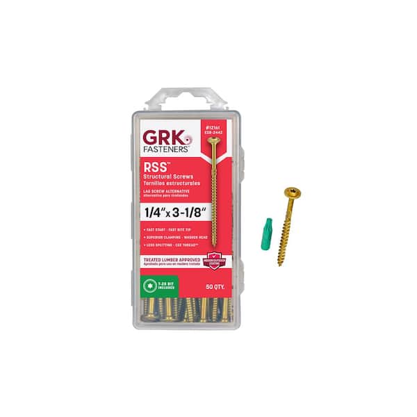 1/4 in. x 3- 1/8 in. Star Drive Washer Head RSS Structural Screws (50-Pack)