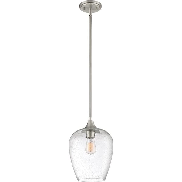 Quoizel Towne 1-Light Brushed Nickel Mini Pendant