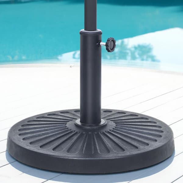 27 lbs. Heavy-Duty Patio Umbrella Base in Bronze