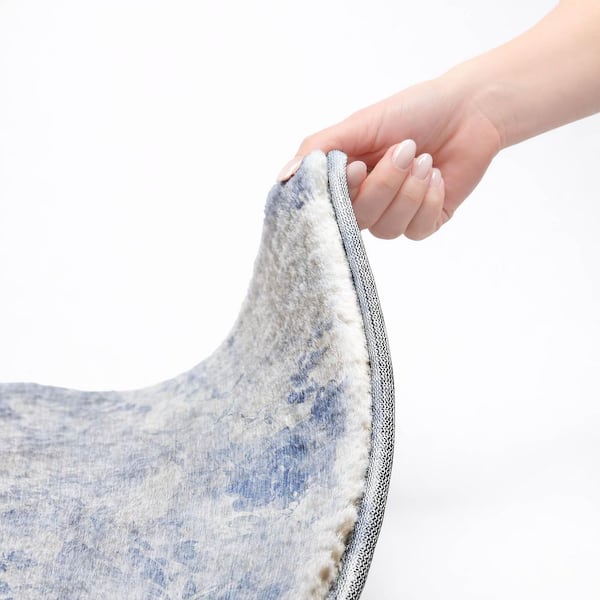 Dream Shag Premium Machine Washable Abstract ADS724 Sky 10 ft. x 14 ft. Area Rug