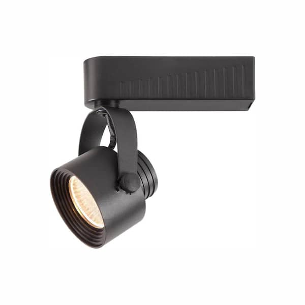 Hampton Bay Black Dimmable LED Gimbal Track Lighting Fixture