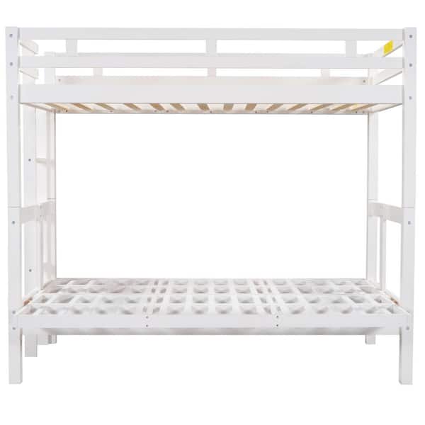 Utopia 4niture White Everly Twin Over Full Bunk Bed