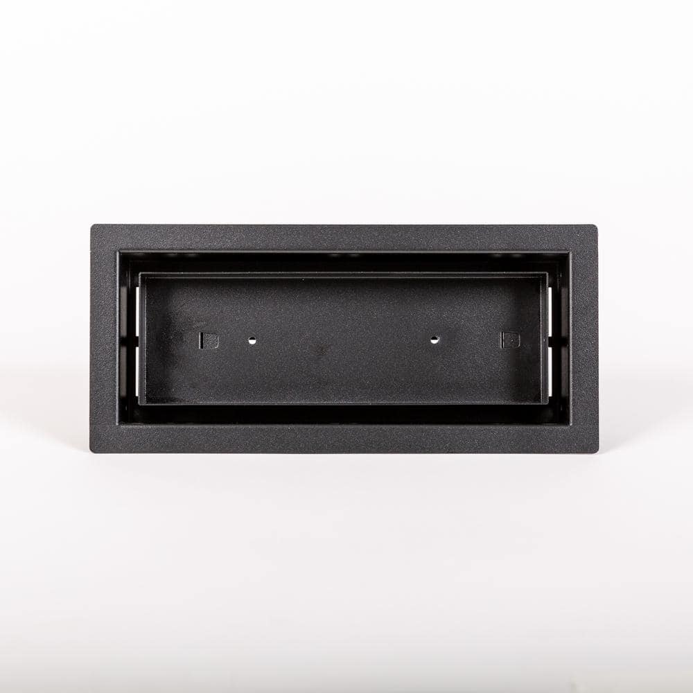 Matte Black 4"x12" Steel Floor Register