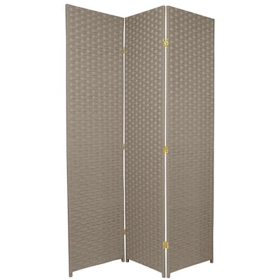 6 ft. Grey 3-Panel Room Divider