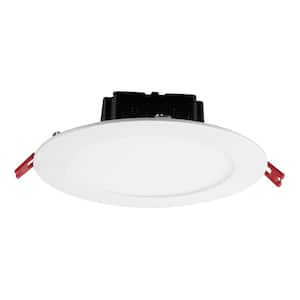 Box on Top Integrated LED 6 in Round  Canless Recessed Light for Kitchen Bathroom Livingroom, White Soft White