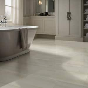 Bianco Dolomite 12 in. x 24 in. Polished Porcelain Stone Look Floor and Wall Tile (16 sq. ft./Case)