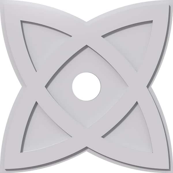 Ekena Millwork 1 in. P X 9 in. C X 24 in. OD X 4 in. ID Cosmo Architectural Grade PVC Contemporary Ceiling Medallion