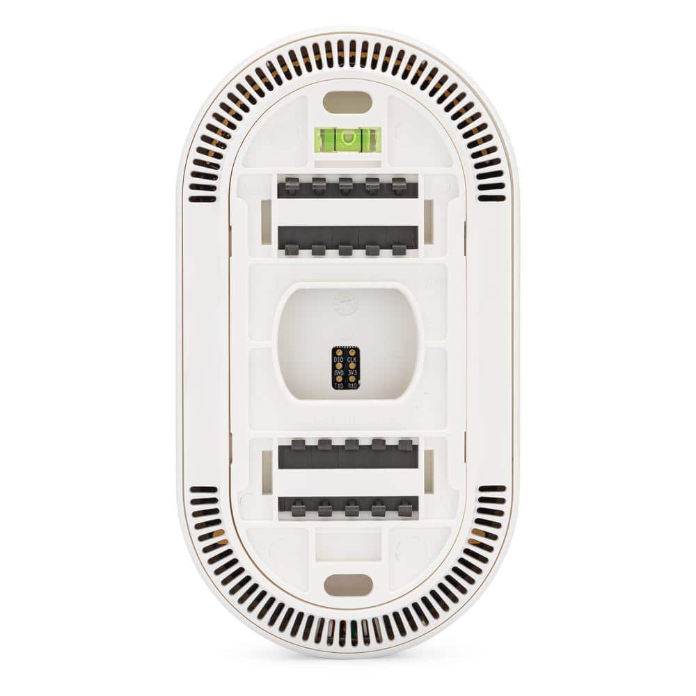 Black and White Smart WiFi Programmable Thermostat with Trim Plate