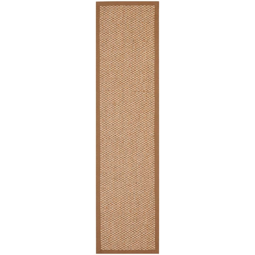 Natural Fiber Beige 2 ft. x 6 ft. Border Runner Rug price history on PriceWatchPro