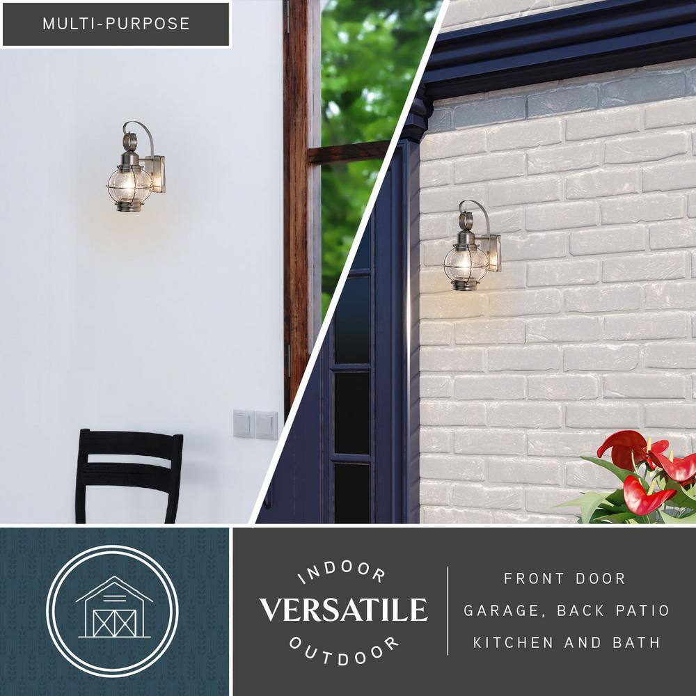 Chatham Brushed Nickel Nautical Lantern Sconce