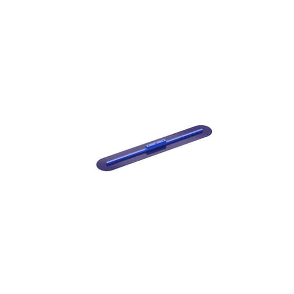 30 in. x 5 in. Round End Blue Steel Fresno Finishing Trowel