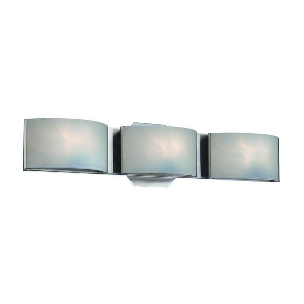 Eurofase Dakota Collection 3-Light Chrome LED Bath Bar Light