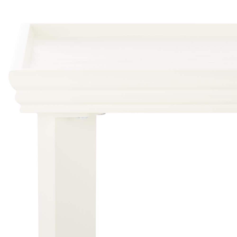 Naios Ivory Rectangular Wood Console Table