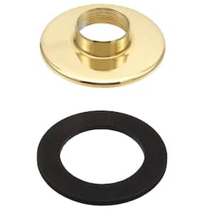 3 in. Metal Roman Tub Thick Tile Mounting Kit in Polished Brass