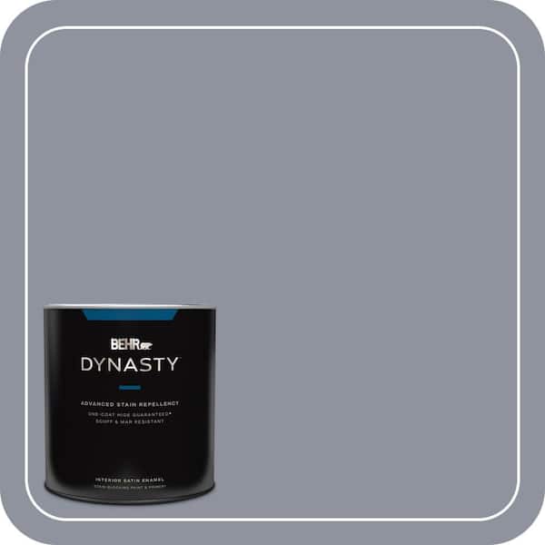 BEHR DYNASTY 1 qt. #HDC-AC-26A Lilac Fields One-Coat Hide Satin Enamel Interior Stain-Blocking Paint and Primer