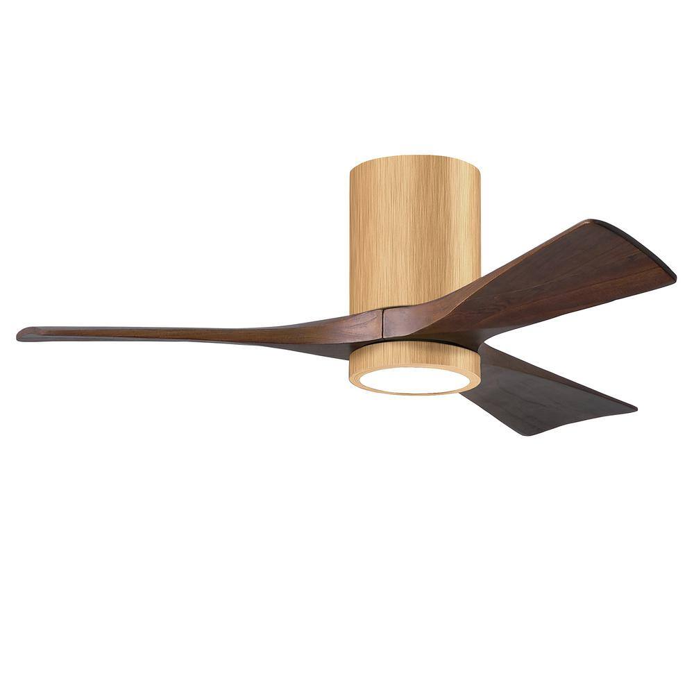Matthews Fan Company Irene-3HLK 42 in. Integrated LED Indoor/Outdoor Brown Ceiling Fan with Remote and Wall Control Included -  IR3HLK-LM-WA-42