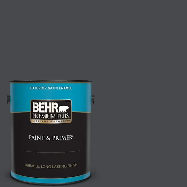 BEHR PREMIUM PLUS 1 gal. Home Decorators Collection #HDC-WR14-4 Winter Coat Satin Enamel Exterior Paint & Primer