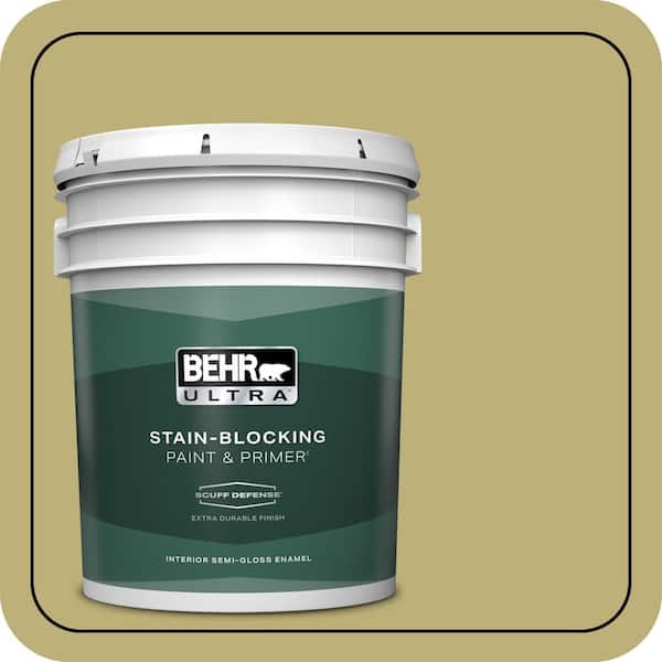 BEHR ULTRA 5 gal. #MQ6-60 Everglade Extra Durable Semi-Gloss Enamel Interior Paint & Primer