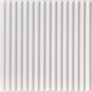 Corrugated Ultra Pure White 1.6 ft. x 1.6 ft. Decorative Foam Glue Up Ceiling Tile (21.6 sq. ft./case)