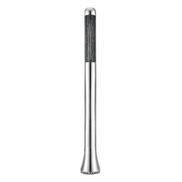 12.5 Inch Stainless Steel Cocktail Muddler Convex Tip Bartender Tool Non-Slip Grip Dishwasher Safe 12.5"