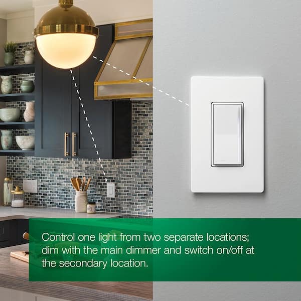 Sunnata Touch Dimmer Switch, for LED and Incandescent Bulbs, 150-Watt LED/3 Way or Multi Location, White (STCL-153MR-WH)