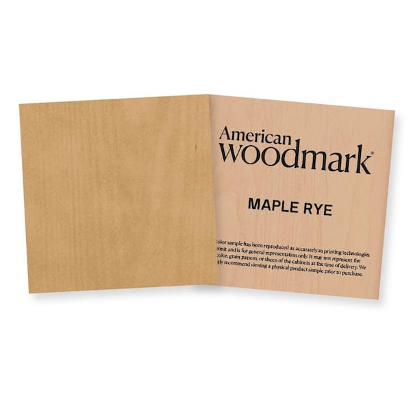 American Woodmark 3-3/4-in. W x 3-3/4-in. D Finish Chip Cabinet Color Sample in Maple Rye
