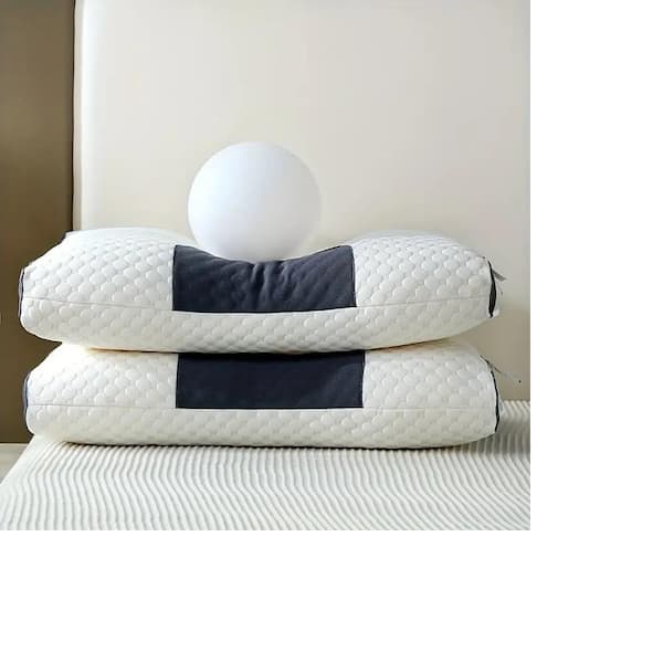 26 x 15" Hypoallergenic memory cotton White pillow Designed According To Ergonomics, protect the cervical spine, (1pack)