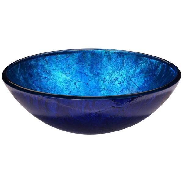 Arc Series Vessel Sink in Frosted Blue