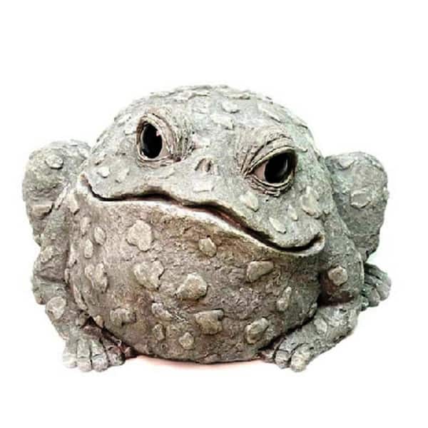 Toad Hollow 12 in. Jumbo Toad Collectible Garden Frog Statue