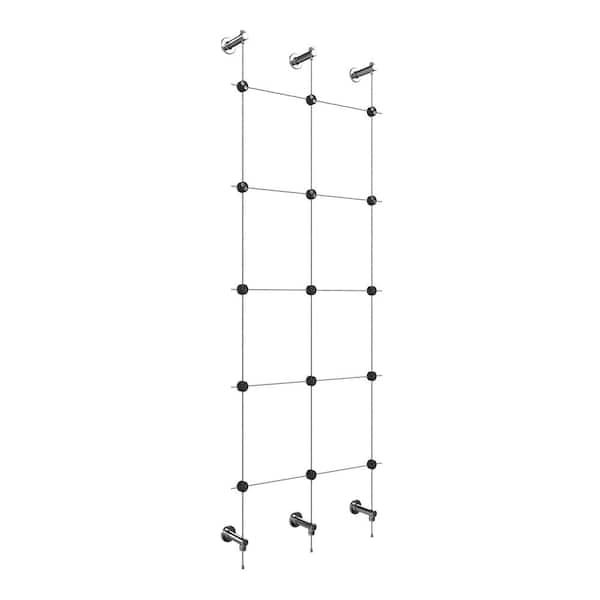 Trellis, Stainless Steel Wire, Modern, Metal Frame, Wall Mount or