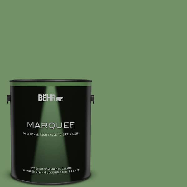 BEHR MARQUEE 1 gal. #M400-6 Mixed Veggies Semi-Gloss Enamel Exterior Paint & Primer