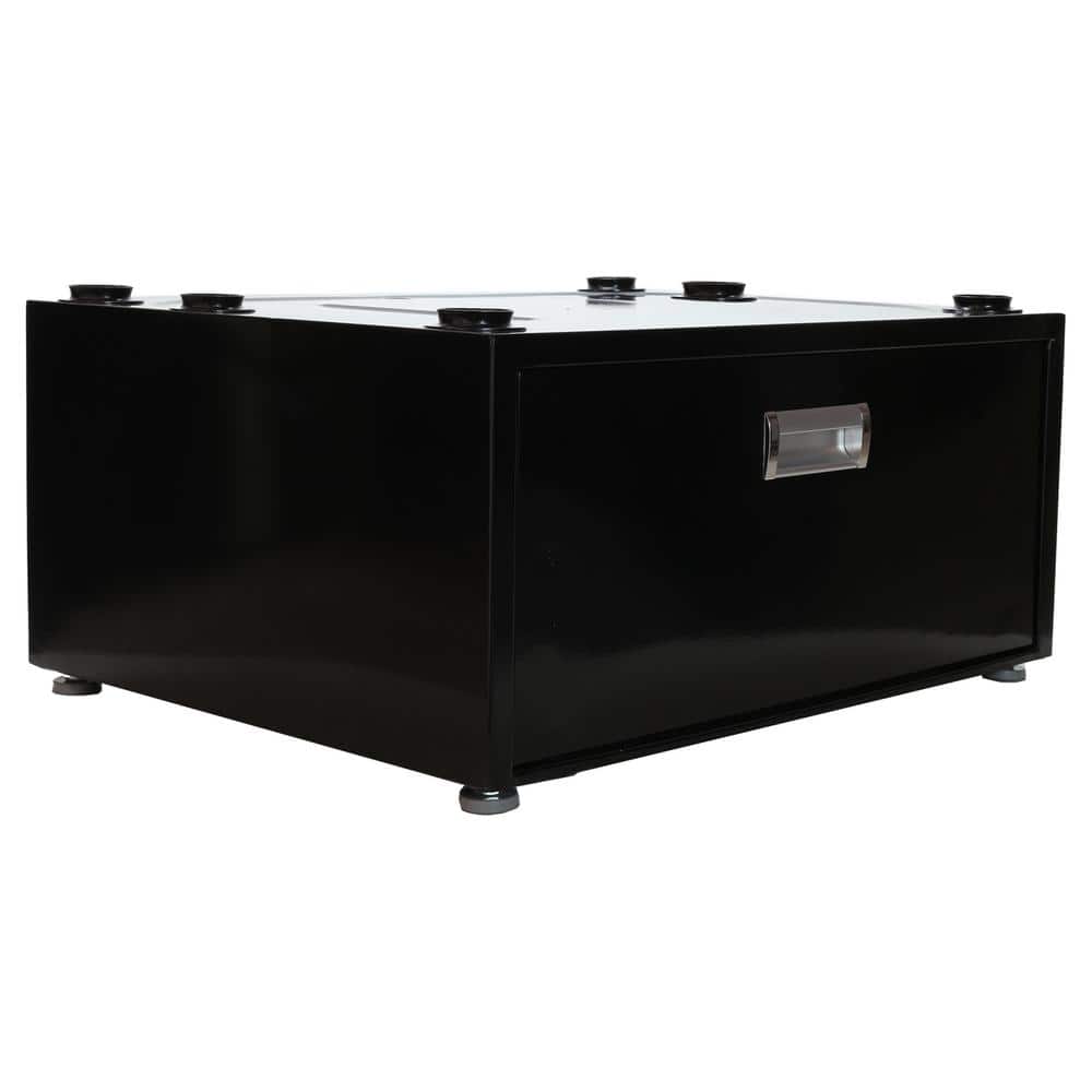 23.6 in. High Laundry Pedestal in 10 in. with Drawer in Black