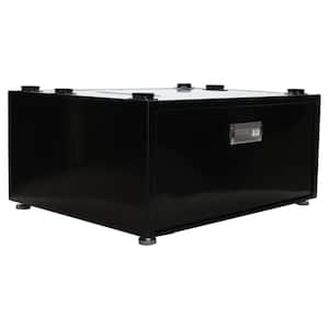 23.6 in. High Laundry Pedestal in 10 in. with Drawer in Black