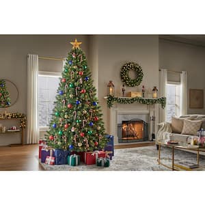 7.5 ft. Pre-Lit LED Wesley Pine Artificial Christmas Tree