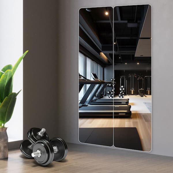🦋Beautiful and Clear 15 in. W x 60 in. H Rounded Corner Glass Full Length Mirror, Decorative Mirror, Vanity Mirror🦋