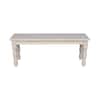 International Concepts Unfinished Bench BE-47 - The Home Depot