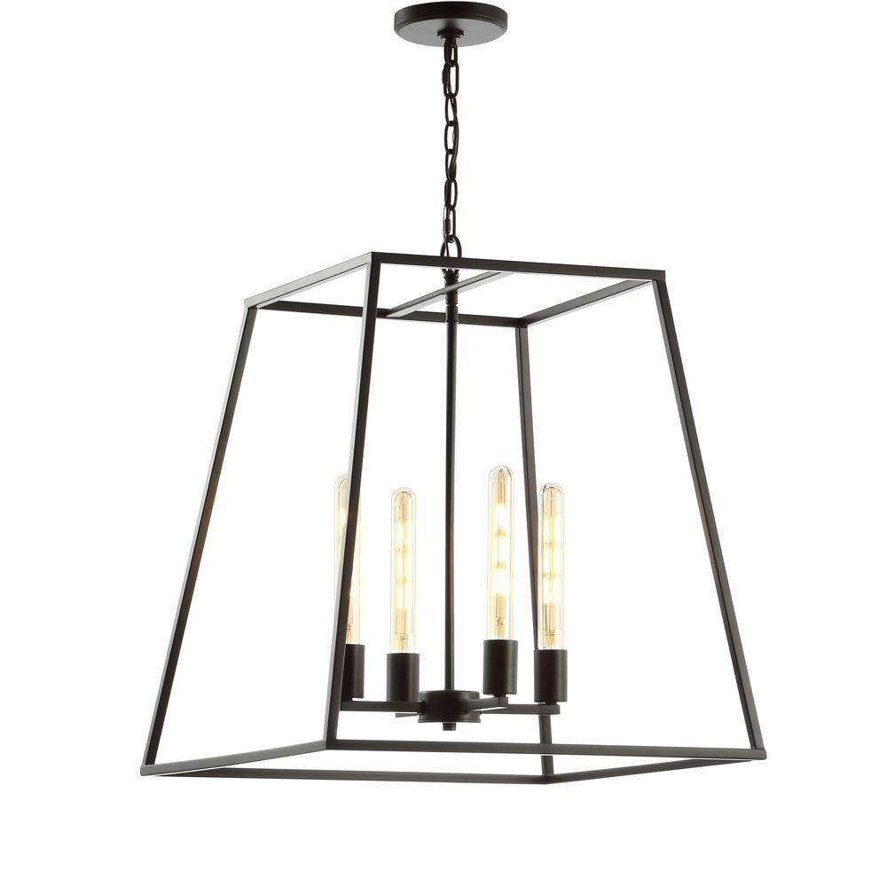 Hutson 21" Rustic French Country Cottage Oil-Rubbed Bronze LED Chandelier