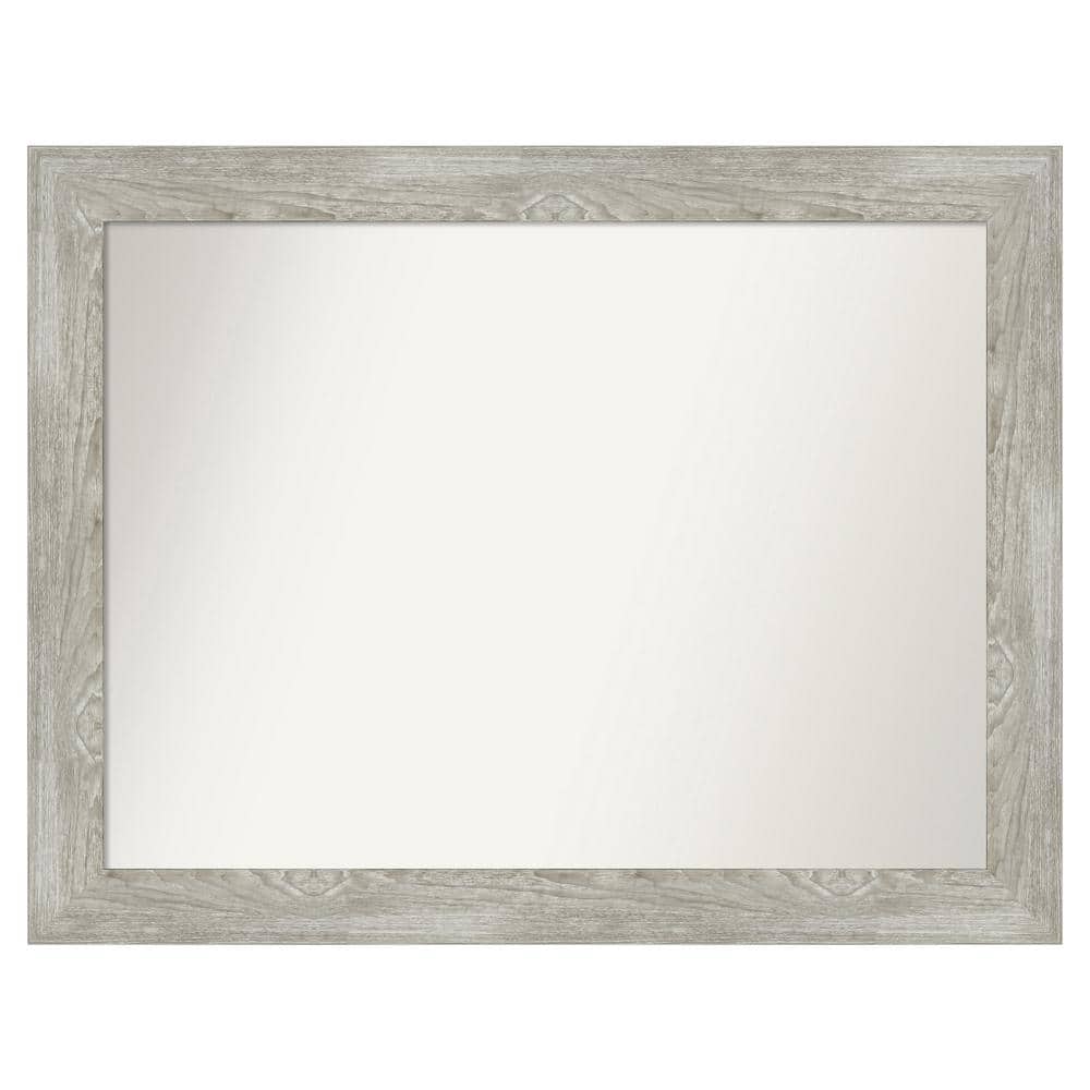 Dove Greywash 44 in. x 34 in. Custom Non-Beveled Distressed Recyled Polystyrene Bathroom Vanity Wall Mirror price history on PriceWatchPro