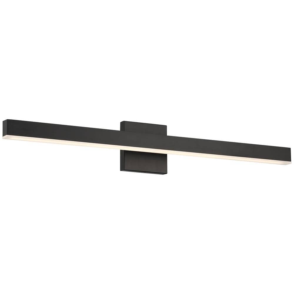 Cisco 37 in. 1-Light Matte Black LED Vanity Light price history on PriceWatchPro