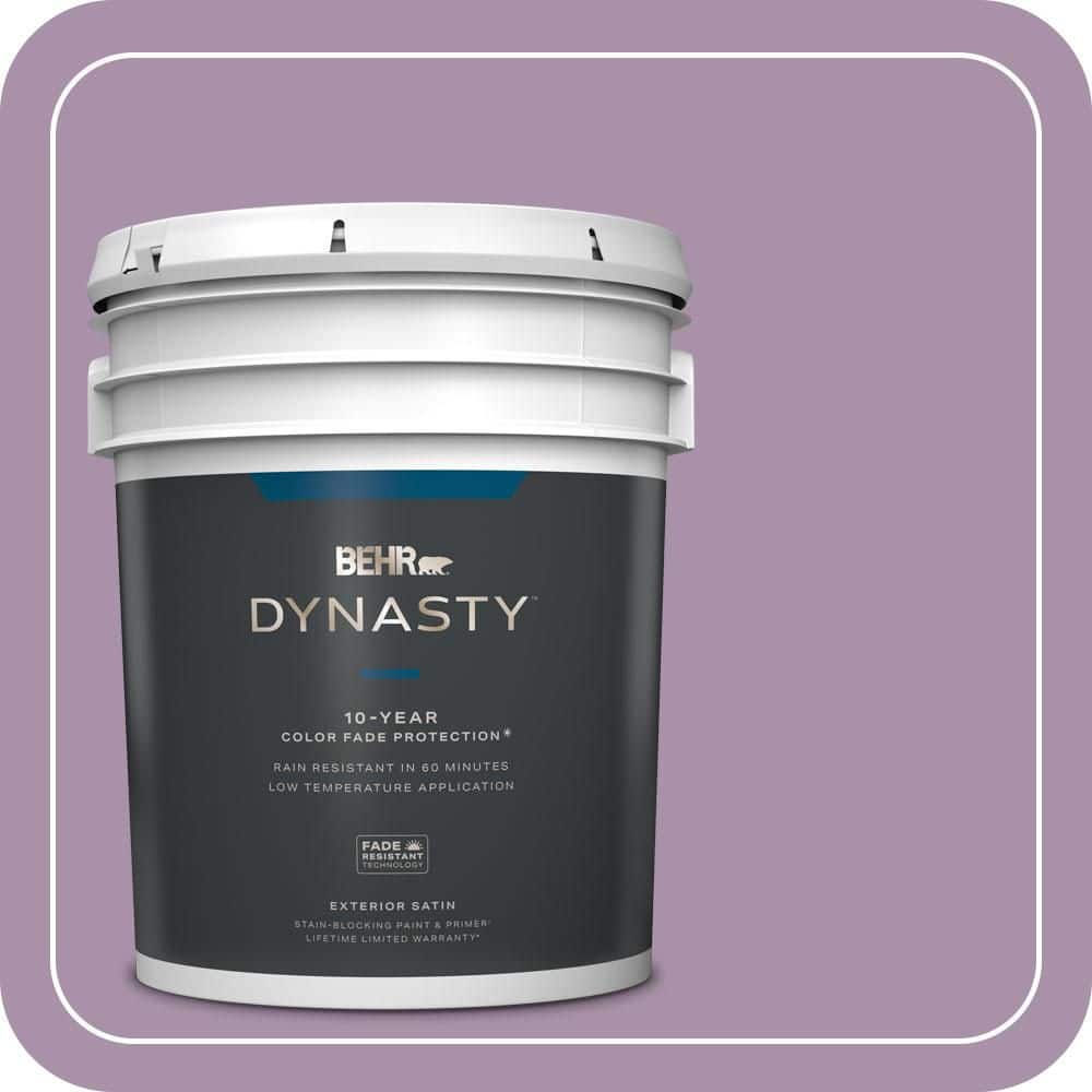5 gal. #670D-5 Garden Flower Satin Enamel Exterior Stain-Blocking Paint & Primer price history on PriceWatchPro