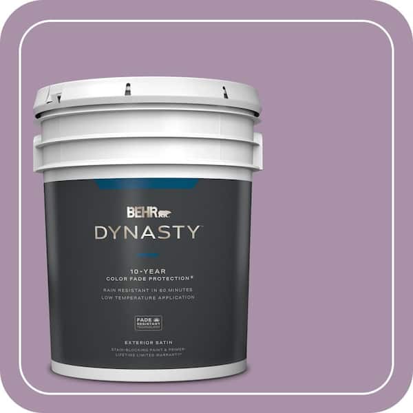 BEHR DYNASTY 5 gal. #670D-5 Garden Flower Satin Enamel Exterior Stain-Blocking Paint & Primer