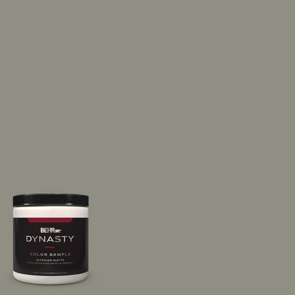 BEHR DYNASTY 8 oz. #N370-5 Incognito One-Coat Hide Matte Stain-Blocking Interior/Exterior Paint & Primer Sample